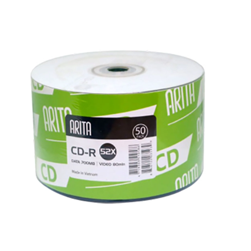 سی دی CD خام ARITA- 52X ظرفیت 700 مگابایت بسته 50 عددی